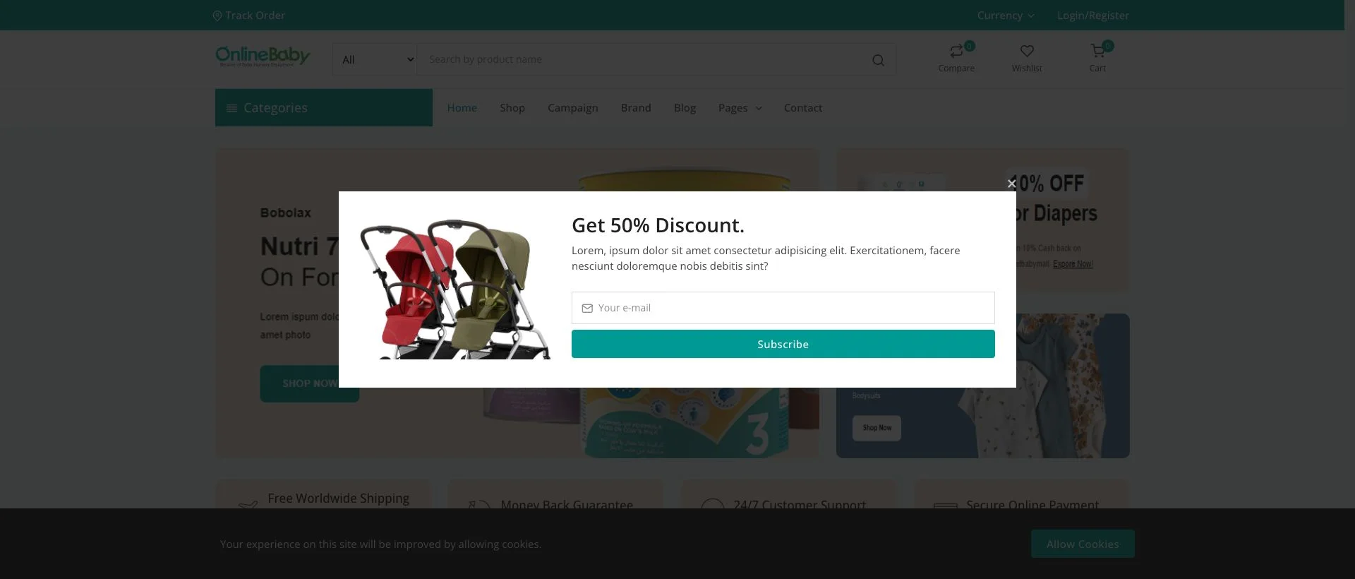 Online Baby Kids eCommerce - Ecom 14