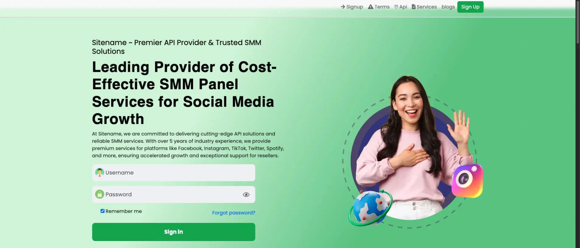 SMM Green Perfect Panel