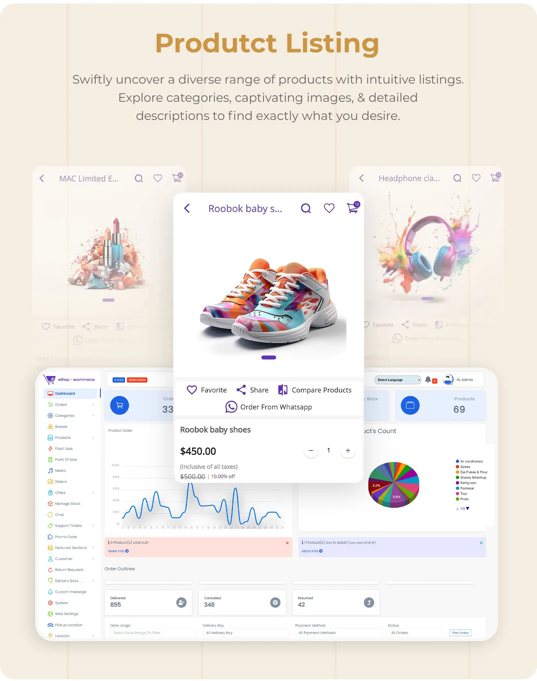 eShop - eCommerce Single Vendor App | Shopping eCommerce App