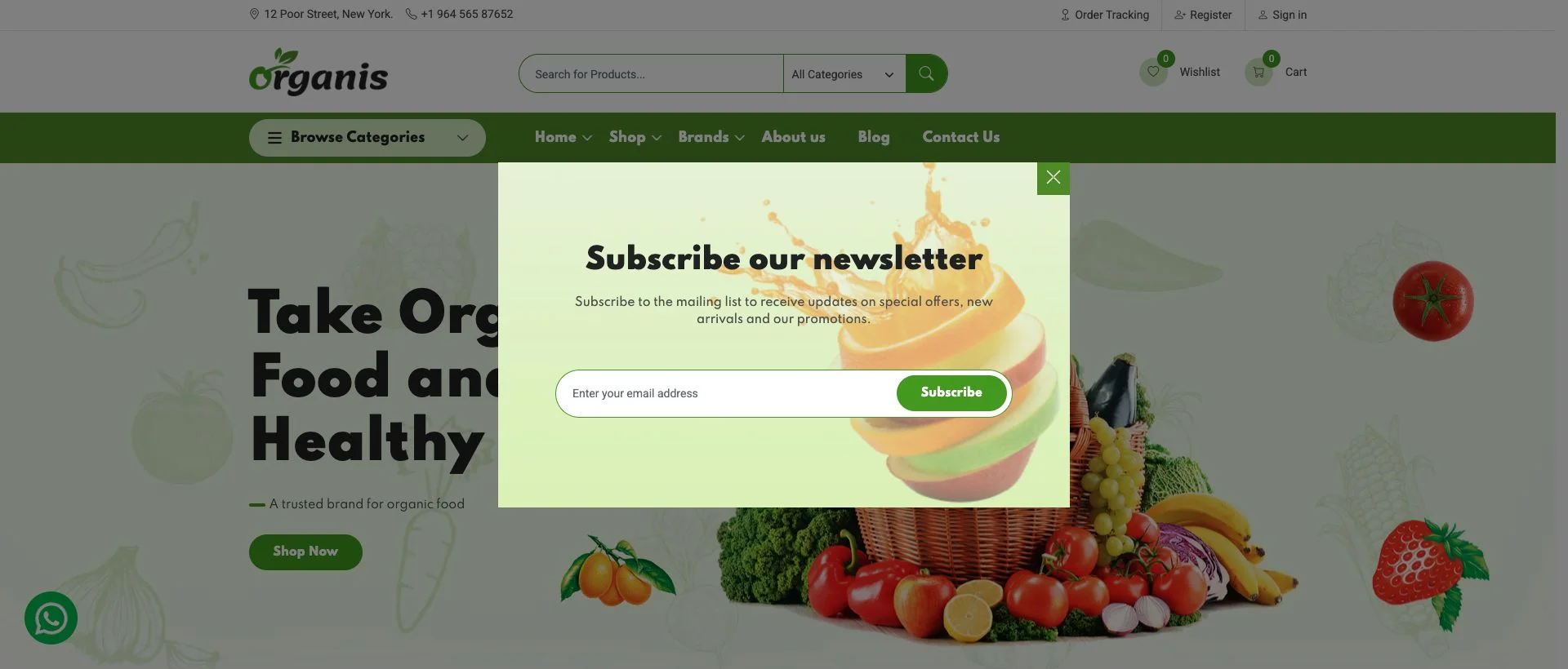 Organic Food Marketplace Premium - Ecom 20